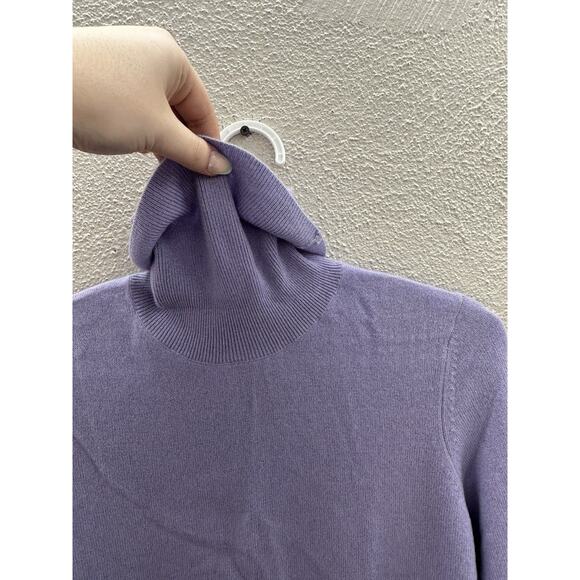 Sutton Studio Womens Sweater Size Large Wisteria Purple Turtleneck Cashmere NWTs - Picture 3 of 12